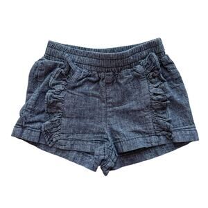 Tea Collection Chambray Ruffle Shorts Size 2